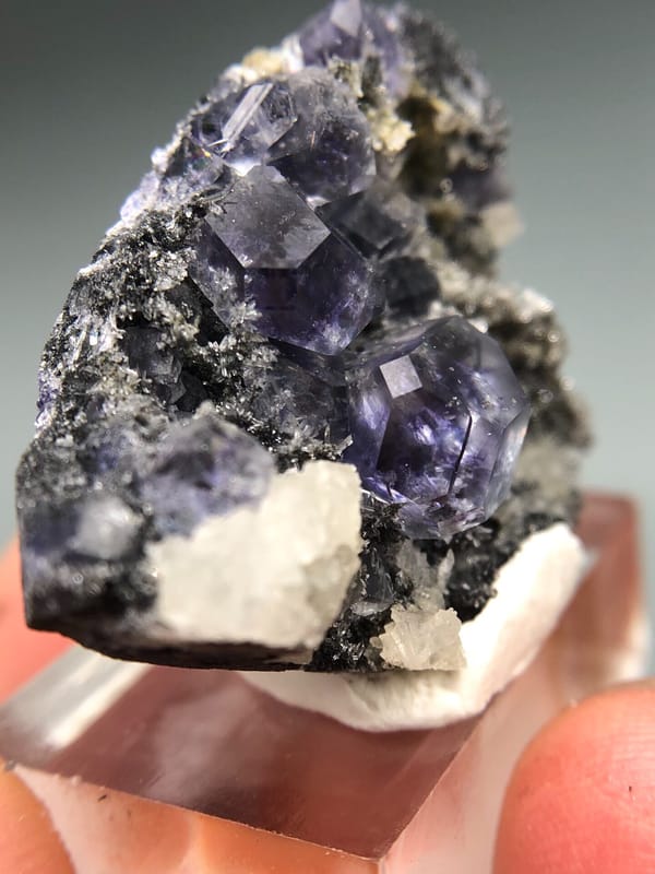 Fluorite from Fujian, China, individual mineral specimen view 4