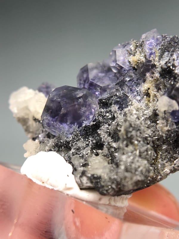 Fluorite from Fujian, China, individual mineral specimen view 6