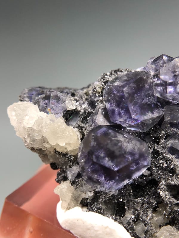 Fluorite from Fujian, China, individual mineral specimen view 7