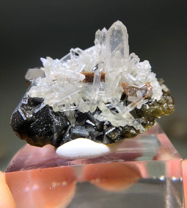 Helvine from Shijiangshan, Inner Mongolia, China, individual mineral specimen view 1