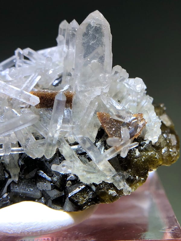Helvine from Shijiangshan, Inner Mongolia, China, individual mineral specimen view 5