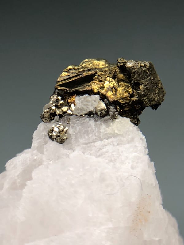 Chalcopyrite from Congo (specific country not recorded), individual mineral specimen view 7