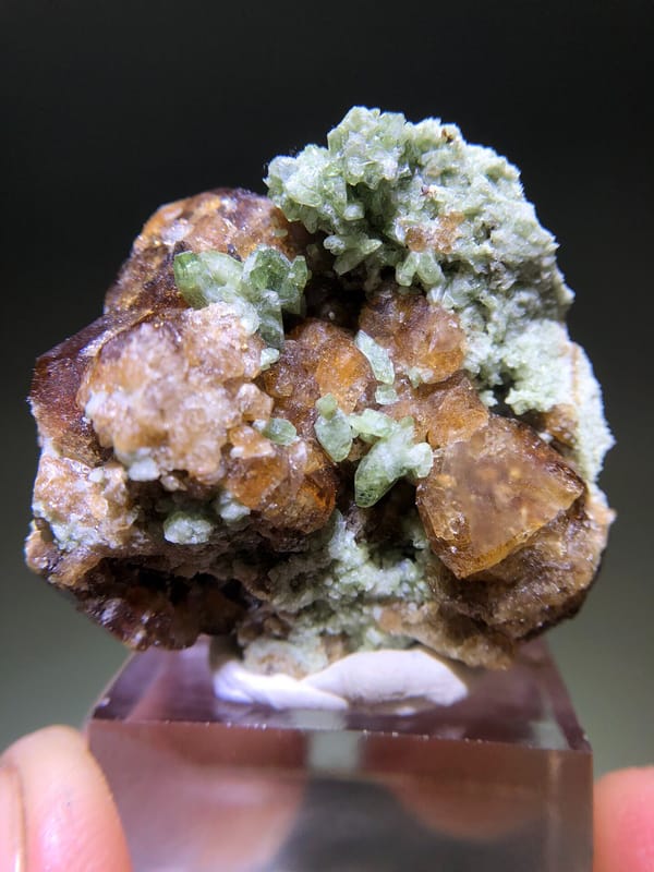 Vesuvianite from Handan, Hebei, China, individual mineral specimen view 1