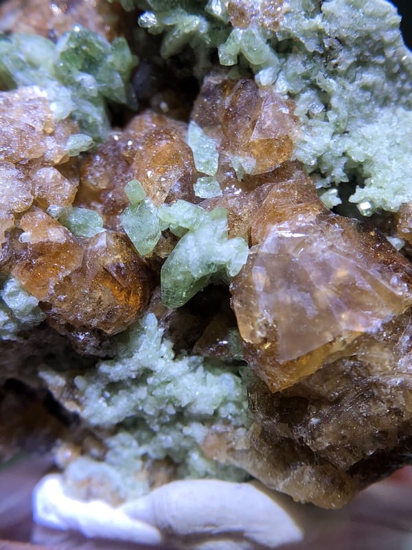 Vesuvianite from Handan, Hebei, China, individual mineral specimen view 3