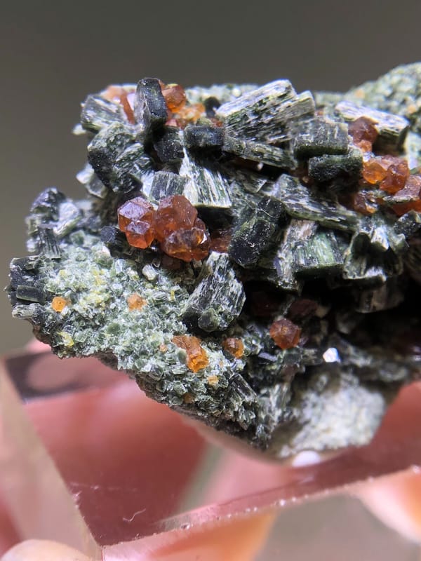 Grossular from Zhaoqing, Guangdong, China, individual mineral specimen view 2