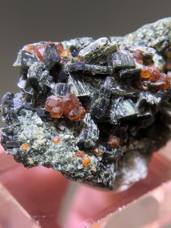 Grossular from Zhaoqing, Guangdong, China, individual mineral specimen view 3