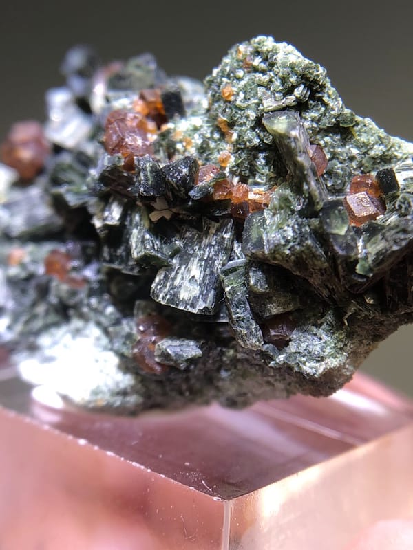 Grossular from Zhaoqing, Guangdong, China, individual mineral specimen view 5