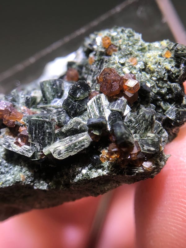 Grossular from Zhaoqing, Guangdong, China, individual mineral specimen view 6