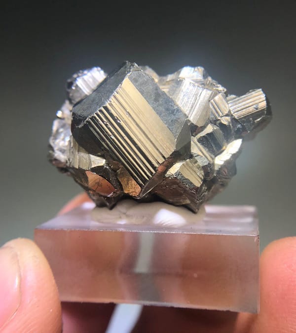 Pyrite from Peru, individual mineral specimen view 1