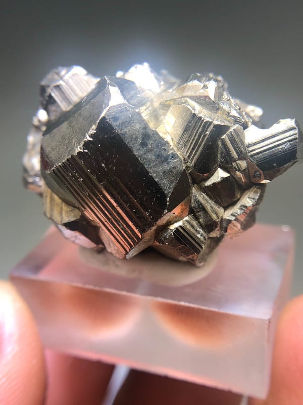 Pyrite from Peru, individual mineral specimen view 3