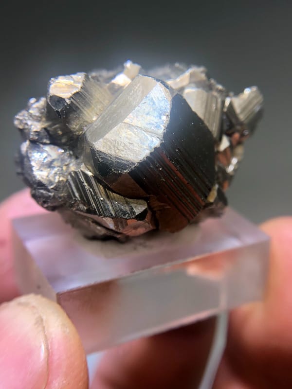 Pyrite from Peru, individual mineral specimen view 4