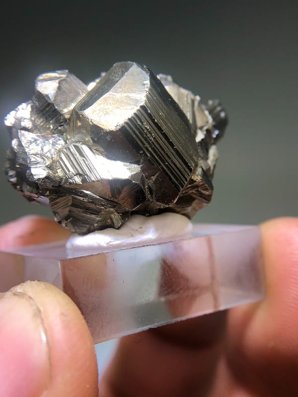 Pyrite from Peru, individual mineral specimen view 5