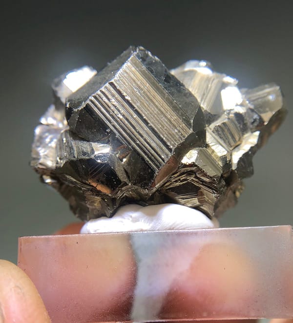 Pyrite from Peru, individual mineral specimen view 6