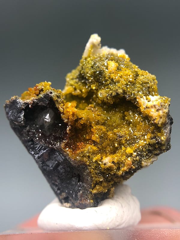 Mimetite from Guangdong, China, individual mineral specimen view 1