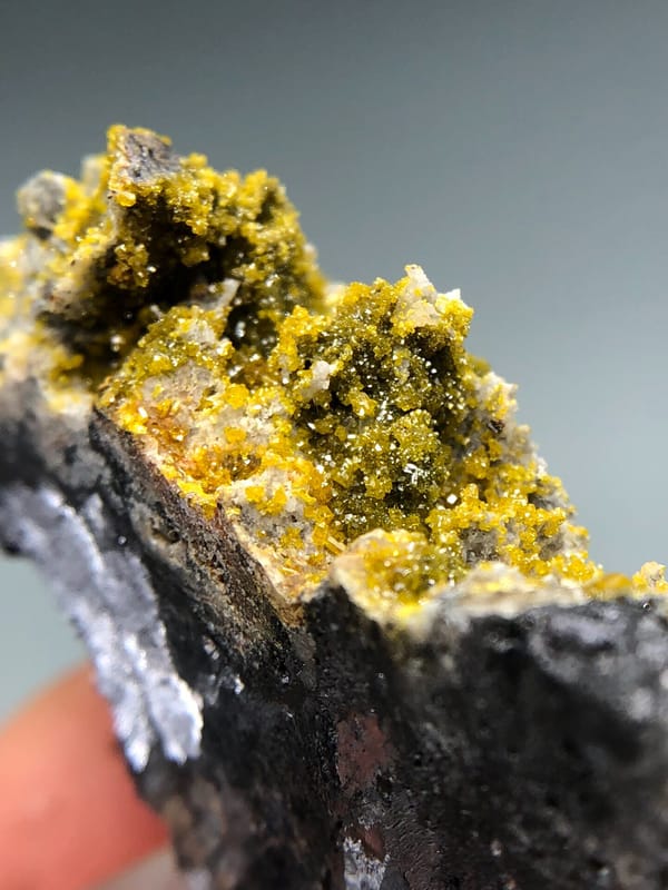 Mimetite from Lianping, Guangdong, China, individual mineral specimen view 9