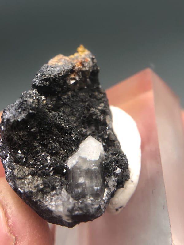 Cerussite from Lianping, Guangdong, China, individual mineral specimen view 4