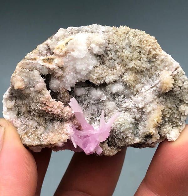Rhodochrosite from Yunnan, China, individual mineral specimen view 1