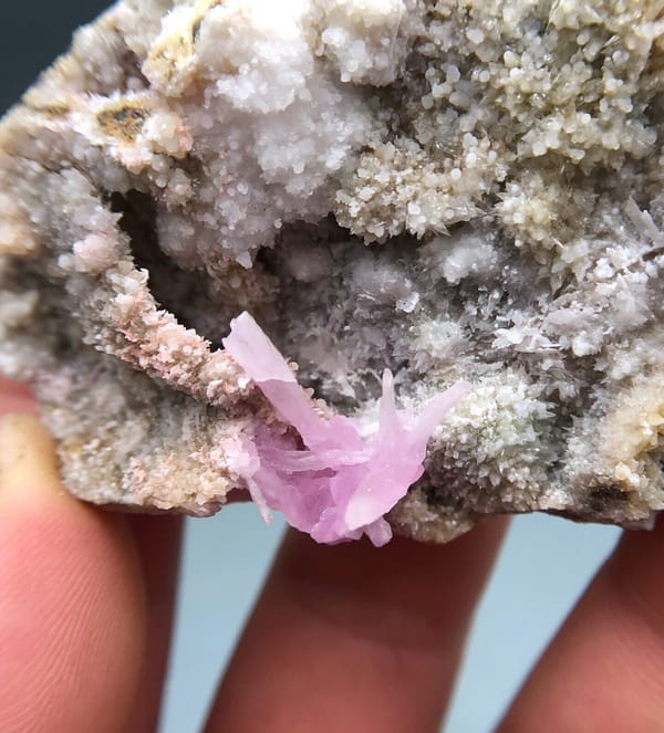 Rhodochrosite from Yunnan, China, individual mineral specimen view 5