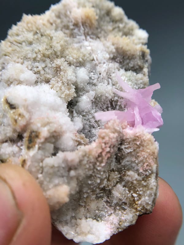 Rhodochrosite from Yunnan, China, individual mineral specimen view 6