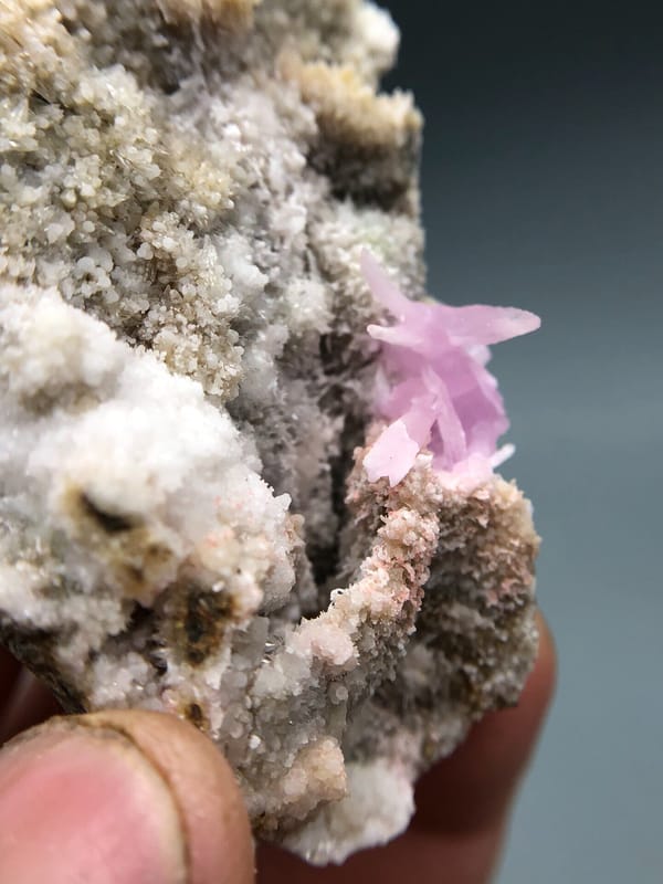 Rhodochrosite from Yunnan, China, individual mineral specimen view 7