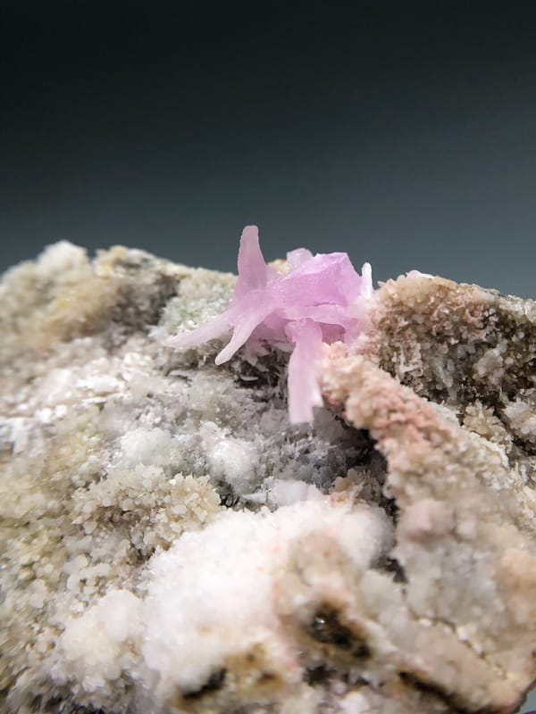 Rhodochrosite from Yunnan, China, individual mineral specimen view 8