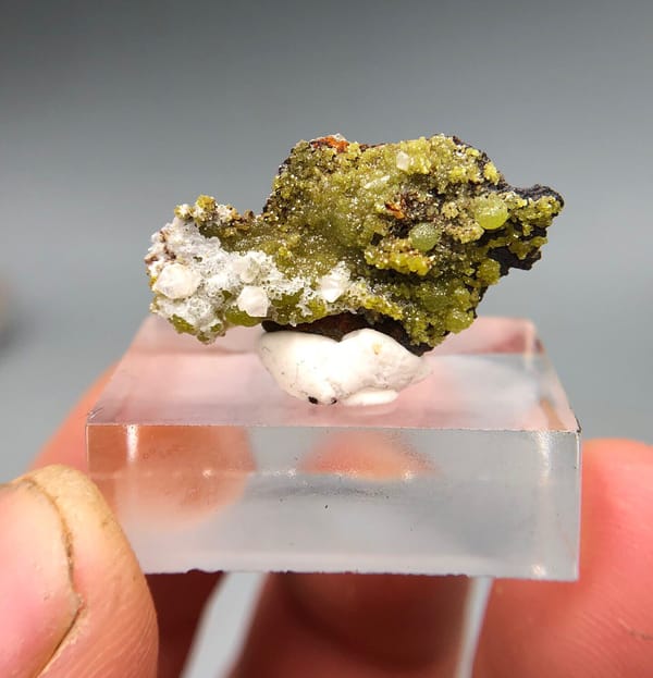 Cerussite from Guilin, Guangxi, China, individual mineral specimen view 1