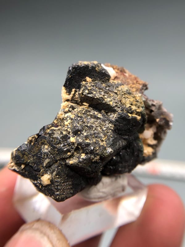 Marmatite (iron-rich sphalerite) from Jiangxi, China, individual mineral specimen view 3