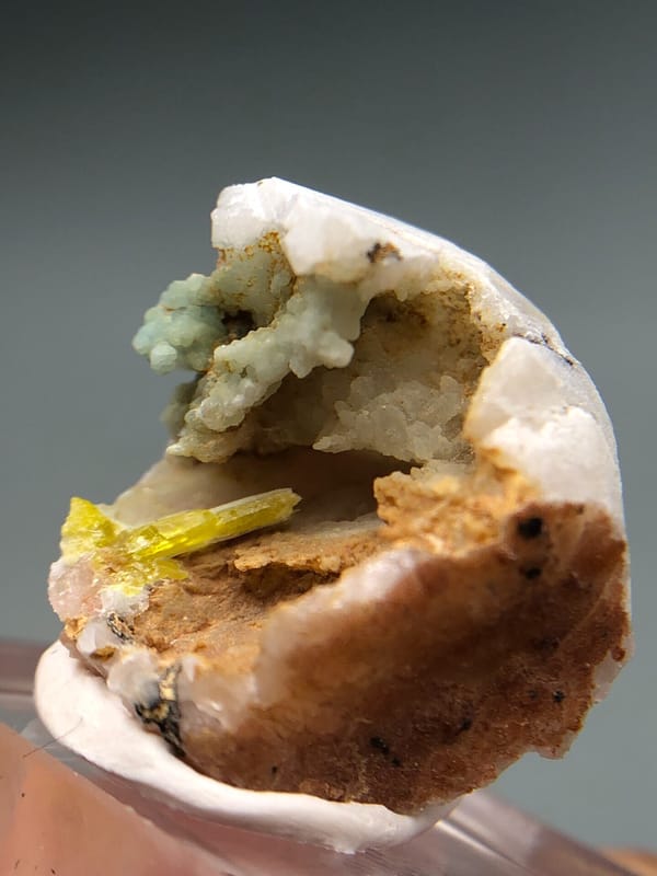 Plumbogummite from Guangxi, China, individual mineral specimen view 4
