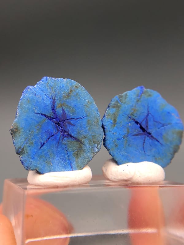 Azurite from Russia, individual mineral specimen view 2