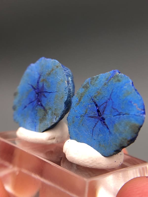 Azurite from Russia, individual mineral specimen view 3