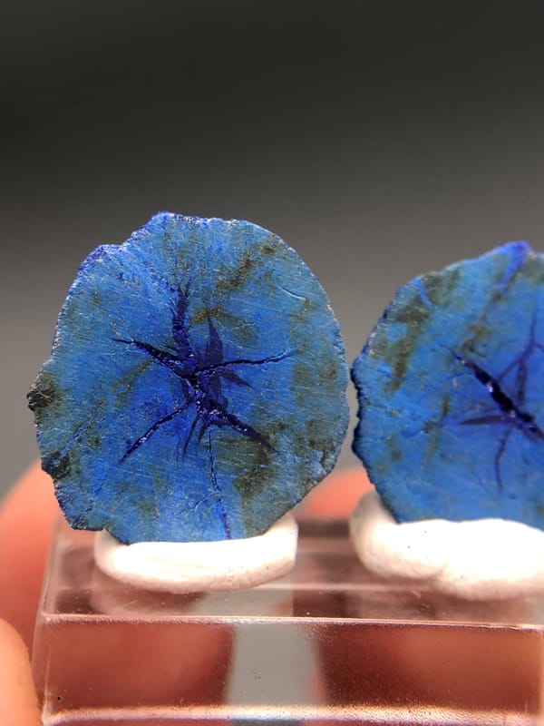 Azurite from Russia, individual mineral specimen view 4