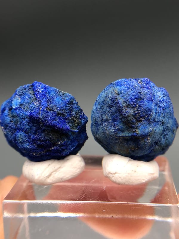 Azurite from Russia, individual mineral specimen view 5