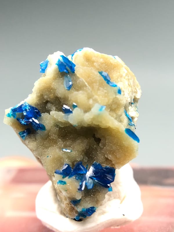 Veszelyite from Yunnan, China, individual mineral specimen view 3