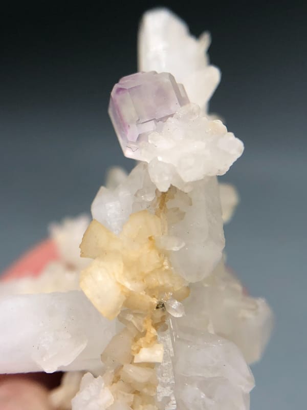 Fluorite from Shangbao Mine, Leiyang, Hunan, China, individual mineral specimen view 3