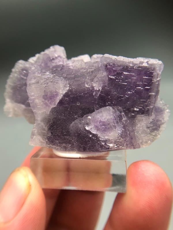 Broad Violet Fluorietblokken met Laaggevellijnen