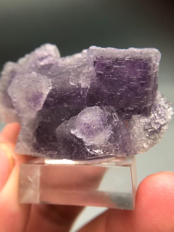Fluorite from Fujian, China, individual mineral specimen view 5