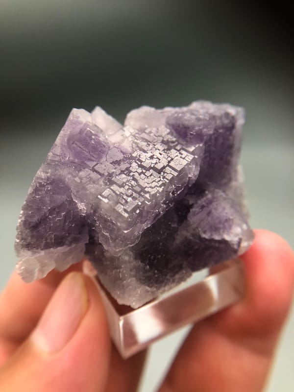 Fluorite from Fujian, China, individual mineral specimen view 6