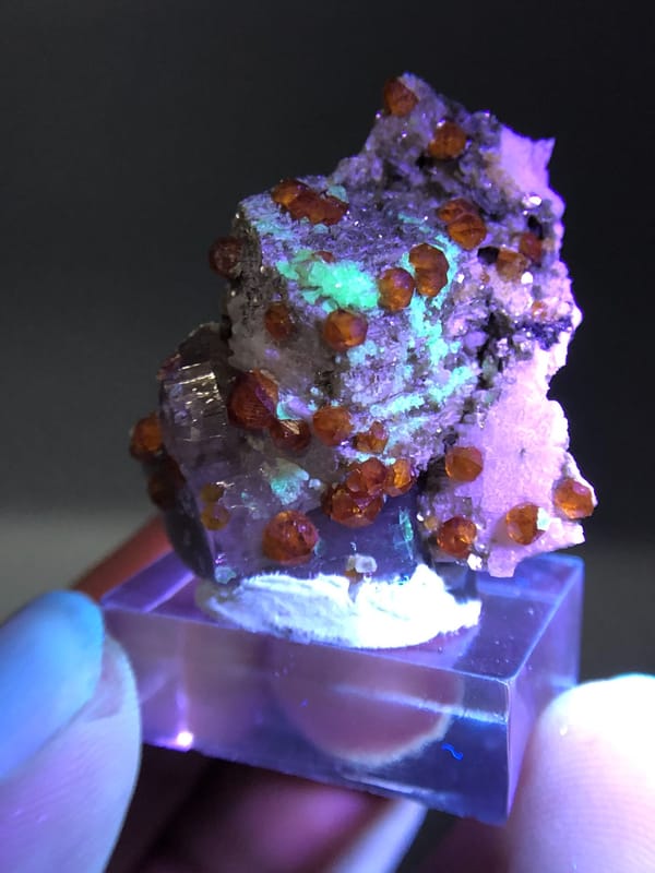 Spessartine from Fujian, China, individual mineral specimen view 1