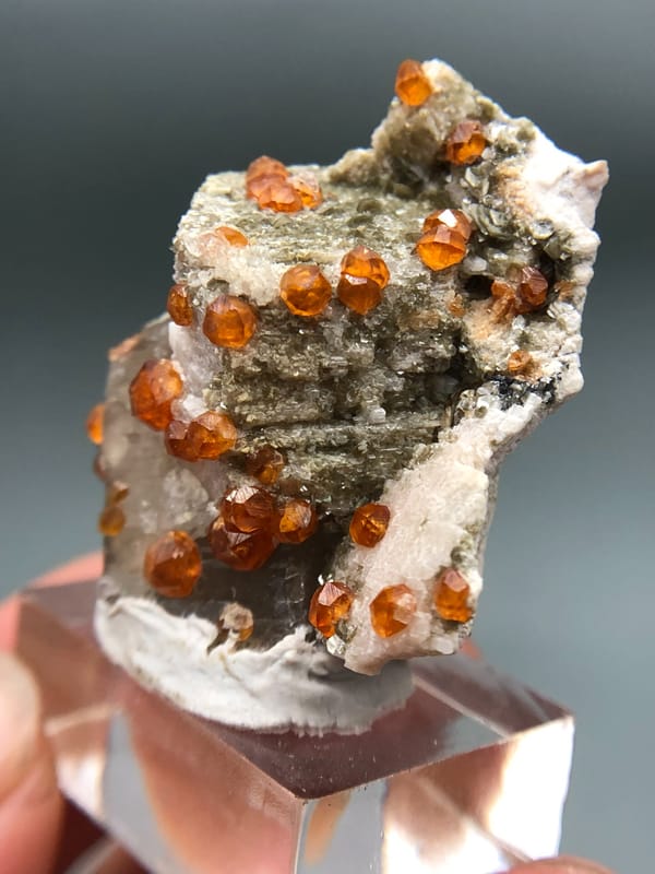 Spessartine from Fujian, China, individual mineral specimen view 7