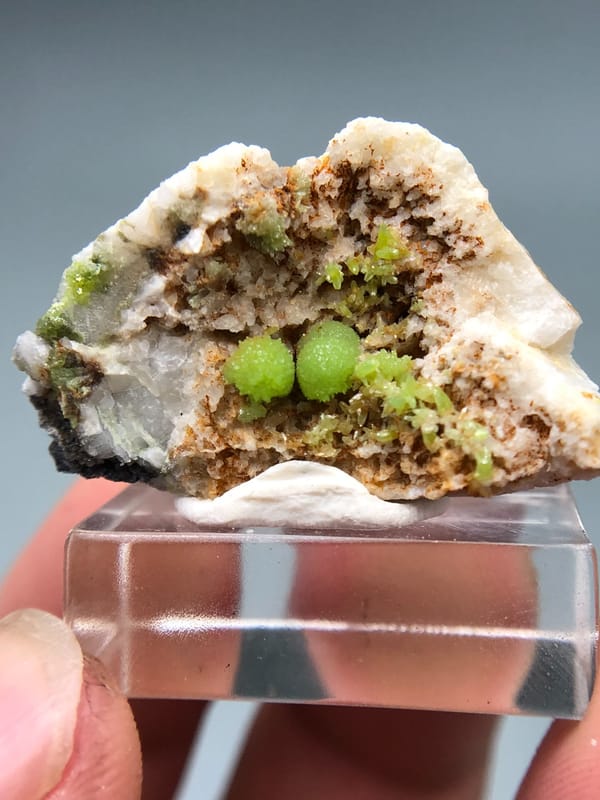 Pyromorphite from Guangxi, China, individual mineral specimen view 1