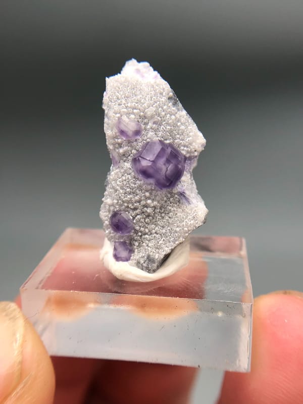 Fluorite from Fujian, China, individual mineral specimen view 1