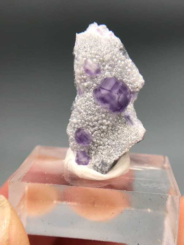 Fluorite from Fujian, China, individual mineral specimen view 3