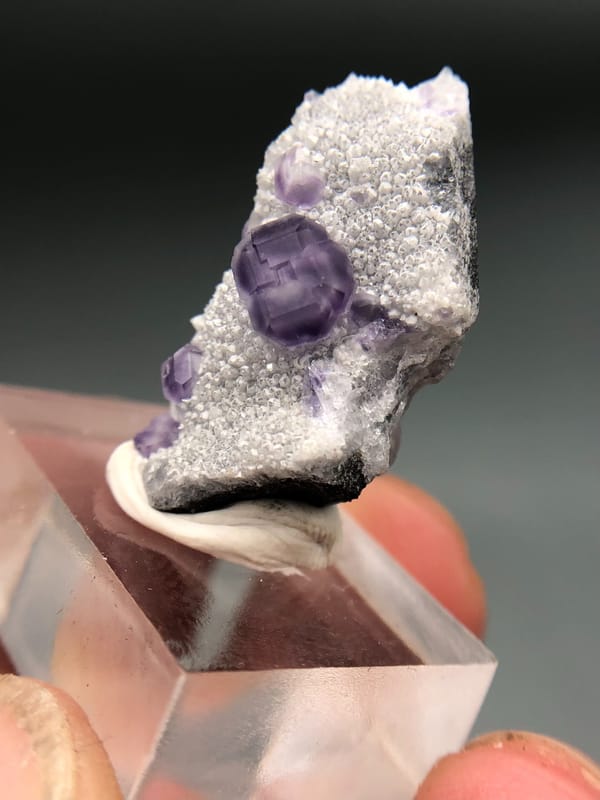 Fluorite from Fujian, China, individual mineral specimen view 4