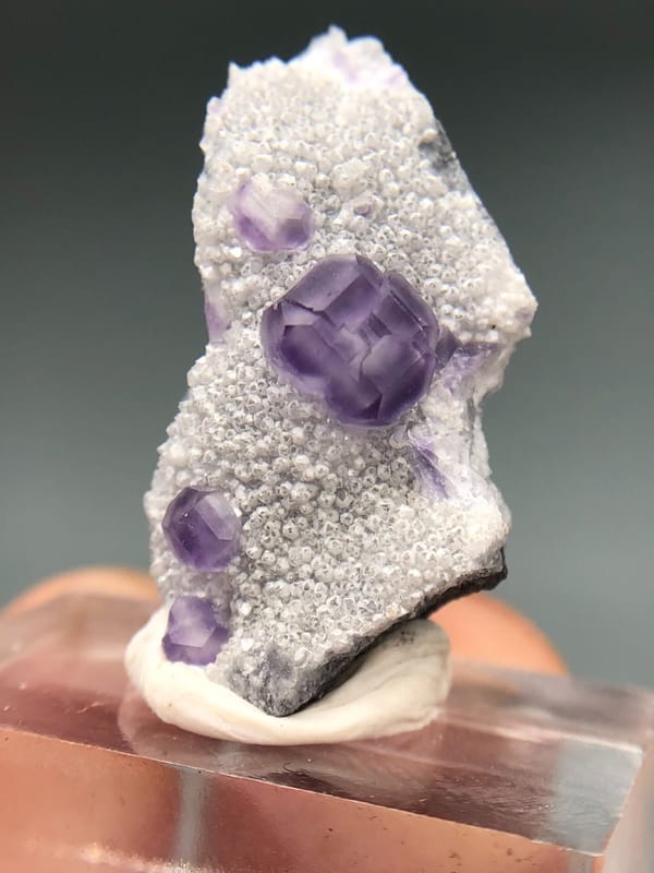 Fluorite from Fujian, China, individual mineral specimen view 5