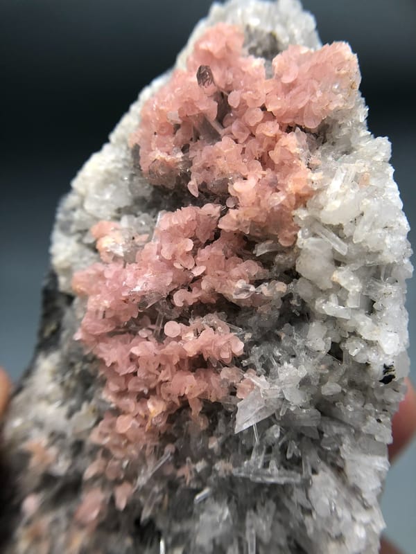 Rhodochrosite from Wuzhou, Guangxi, China, individual mineral specimen view 3