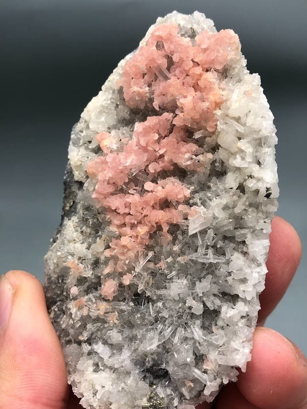 Rhodochrosite from Wuzhou, Guangxi, China, individual mineral specimen view 5