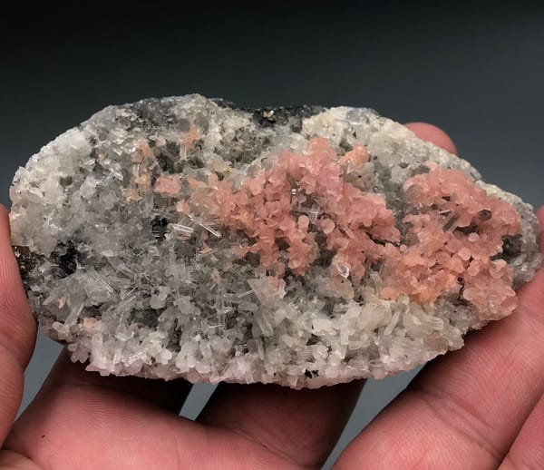 Rhodochrosite from Wuzhou, Guangxi, China, individual mineral specimen view 7