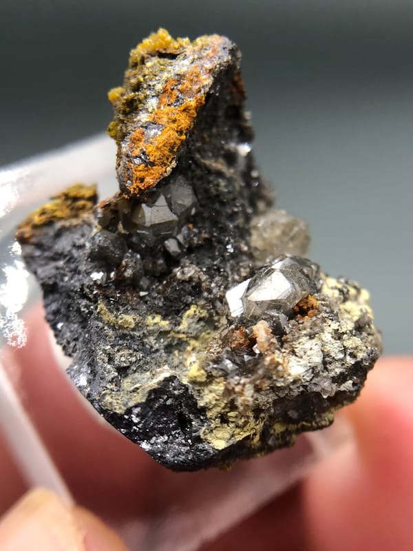 Cerussite from Lianping, Guangdong, China, individual mineral specimen view 7