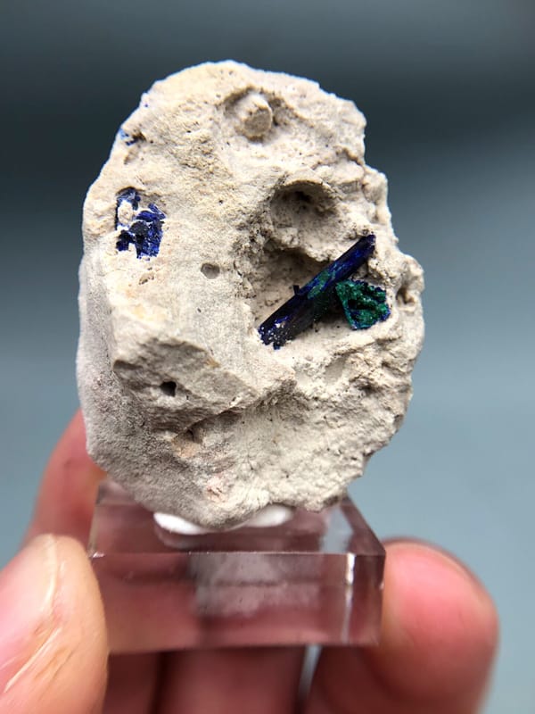 Azurite from Mexico, individual mineral specimen view 3