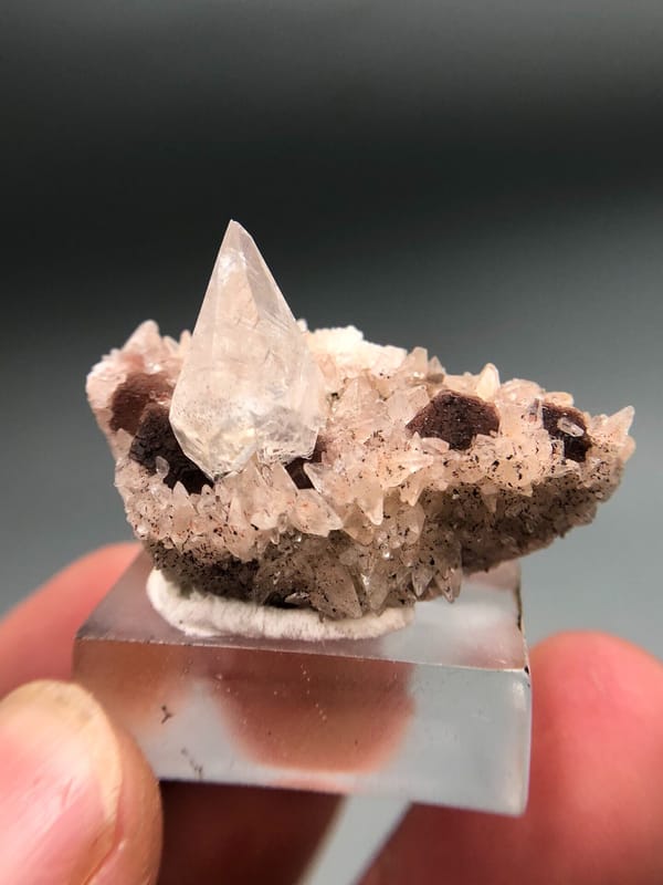 Calcite from Daye, Hubei, China, individual mineral specimen view 1